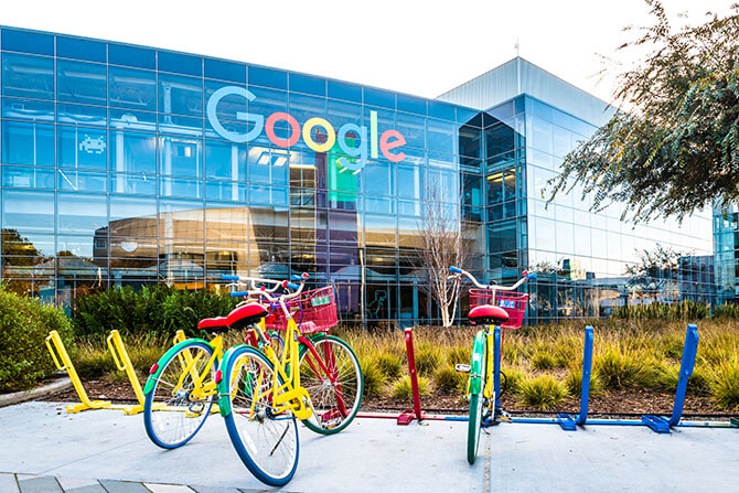 authentieke fietsen voor het hoofdkantoor voor google